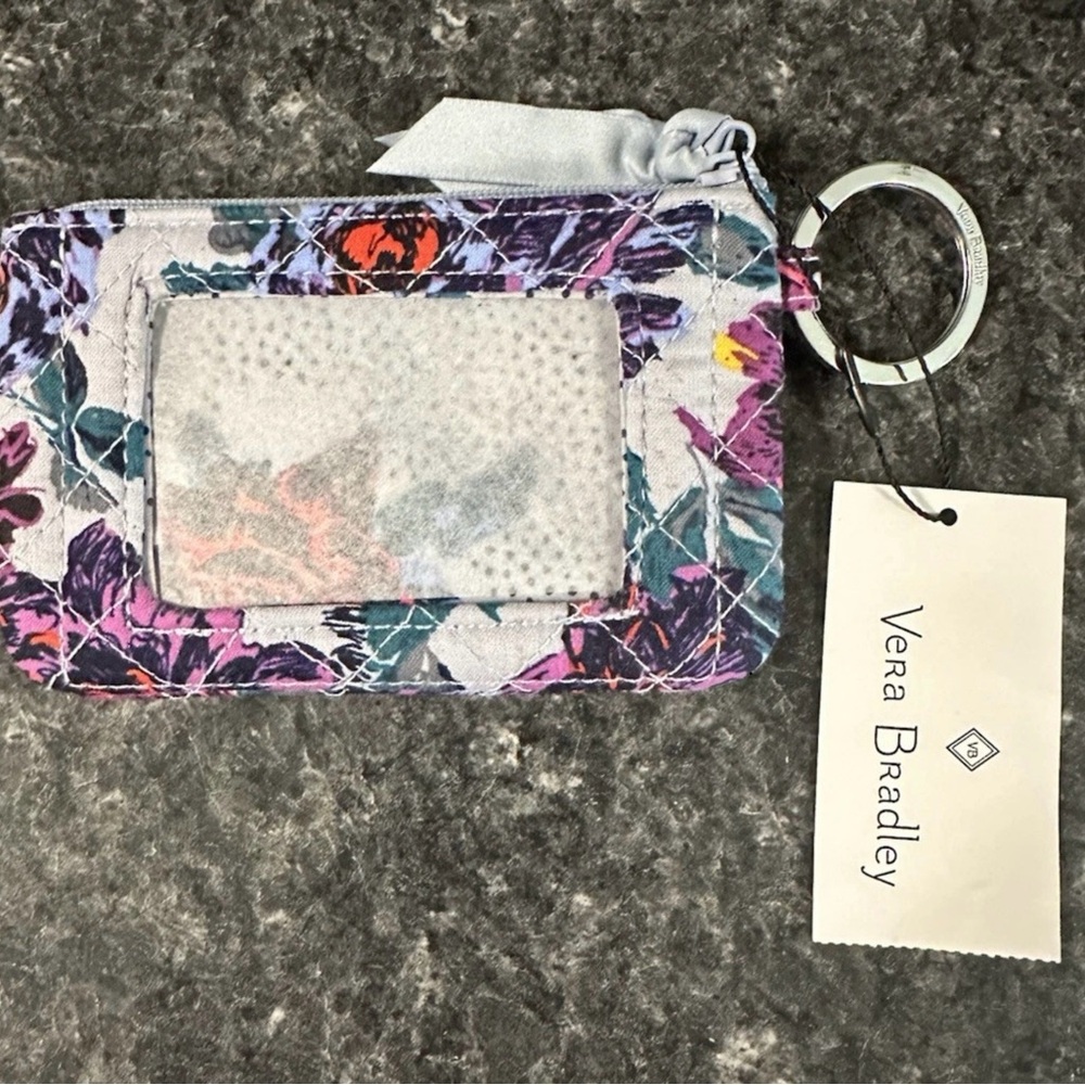 Vera Bradley Zip ID Case Medium Floral NWT